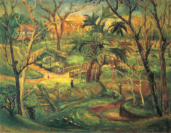 陳澄波畫作-嘉義公園